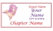 White Rectangle name Badge Artwork 27 Pink